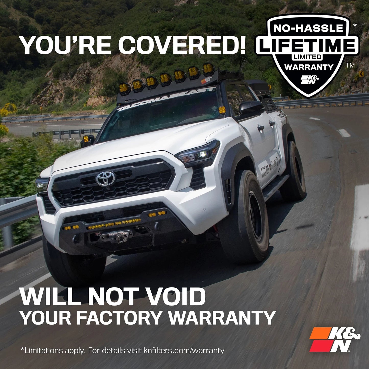 K&N 77 Series Air Intake | Toyota Tacoma (24) (77-9043KP)