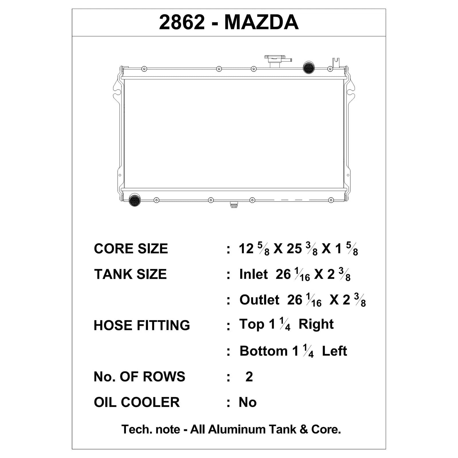 CSF Radiator | MAZDA Miata 1989-1997