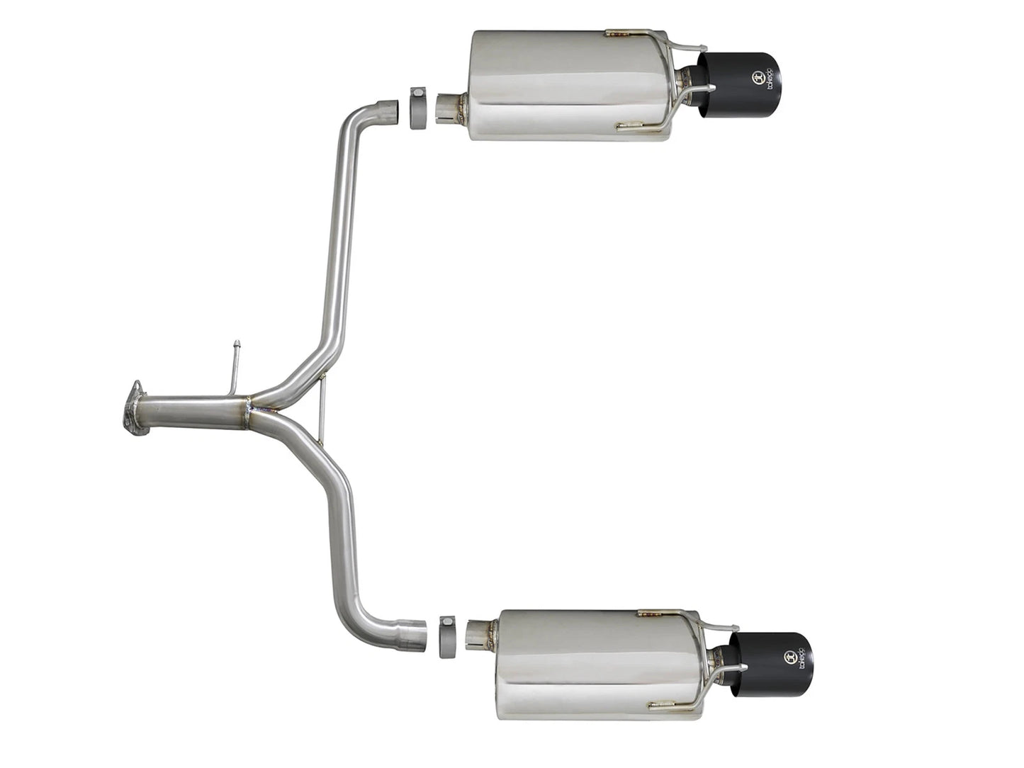 aFe Takeda 2.25-1.75in SS Axle-Back w/ Black Tips | Honda Accord 2.4L (13-17) (49-36604-B)