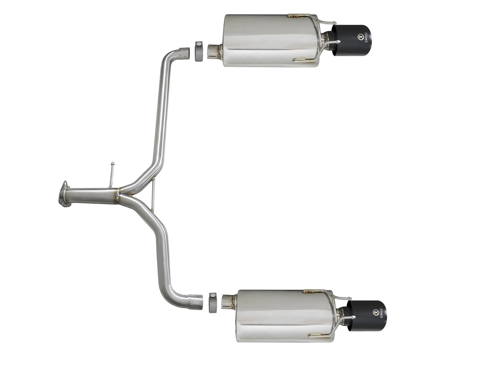 aFe Takeda 2.25-1.75in SS Axle-Back w/ Black Tips | Honda Accord 2.4L (13-17) (49-36604-B)