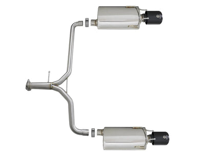 aFe Takeda 2.25-1.75in SS Axle-Back w/ Black Tips | Honda Accord 2.4L (13-17) (49-36604-B)