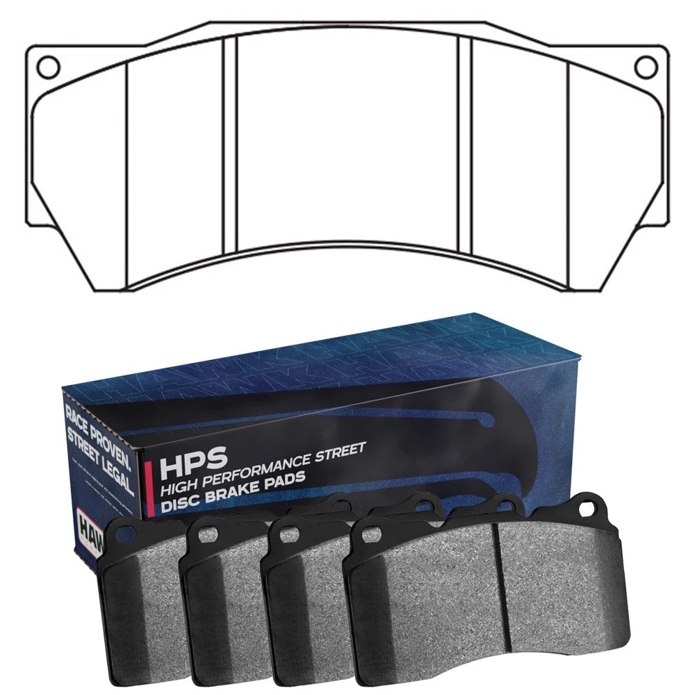 Hawk Performance Alcon Mono 6 HPS Street Brake Pads (HB709F.630)