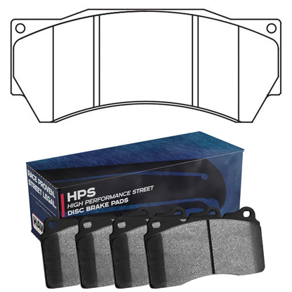 Hawk Performance Alcon Mono 6 HPS Street Brake Pads (HB709F.630)