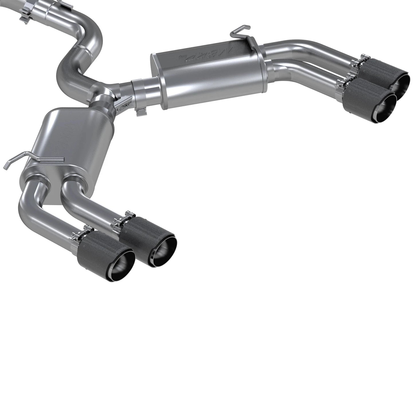 MBRP 3-In Armor Pro Street Profile Quad Rear Exit Cat-Back | Audi S3 (S46013CF)