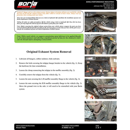 Borla Cat-Back Exhaust System - S-Type | 2017-2020 Nissan Titan 5.6L (140796)