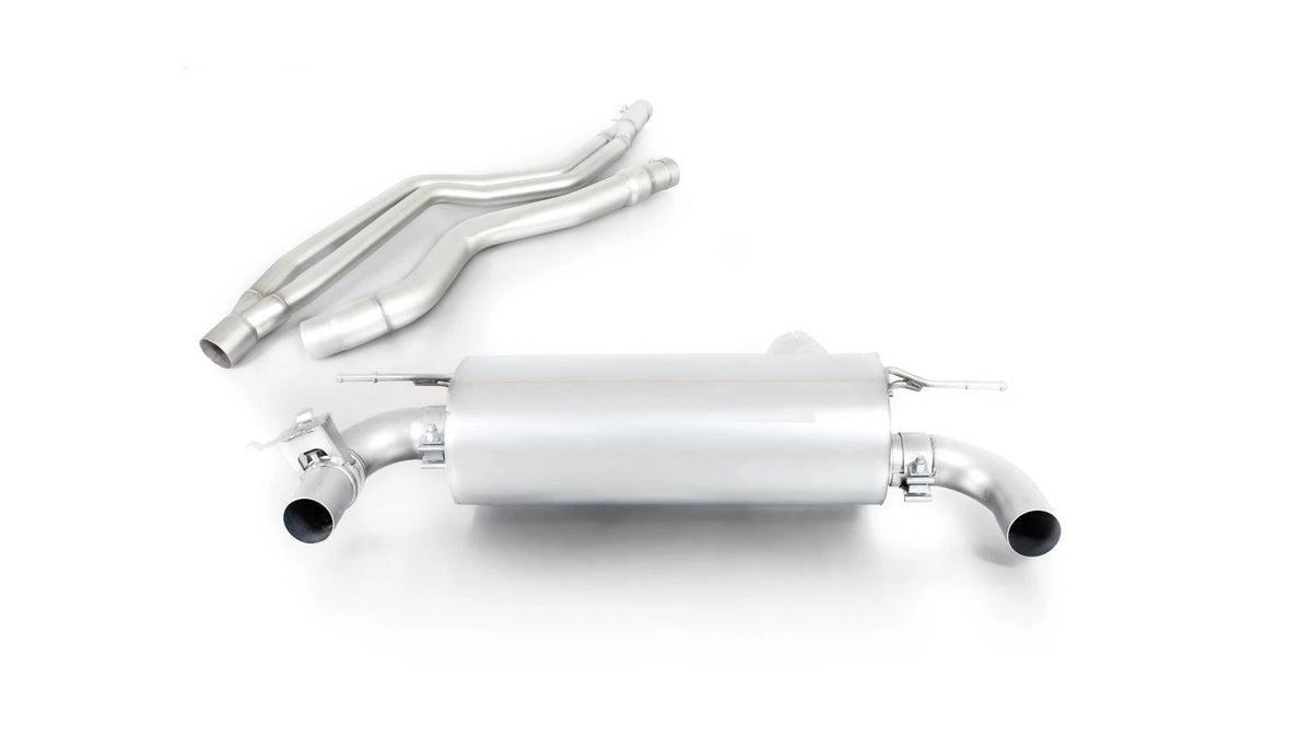 Remus 2015 BMW 3 Series F30/F31 Axle Back Exhaust w/Connection Tube/Chrome Tail Pipe Set