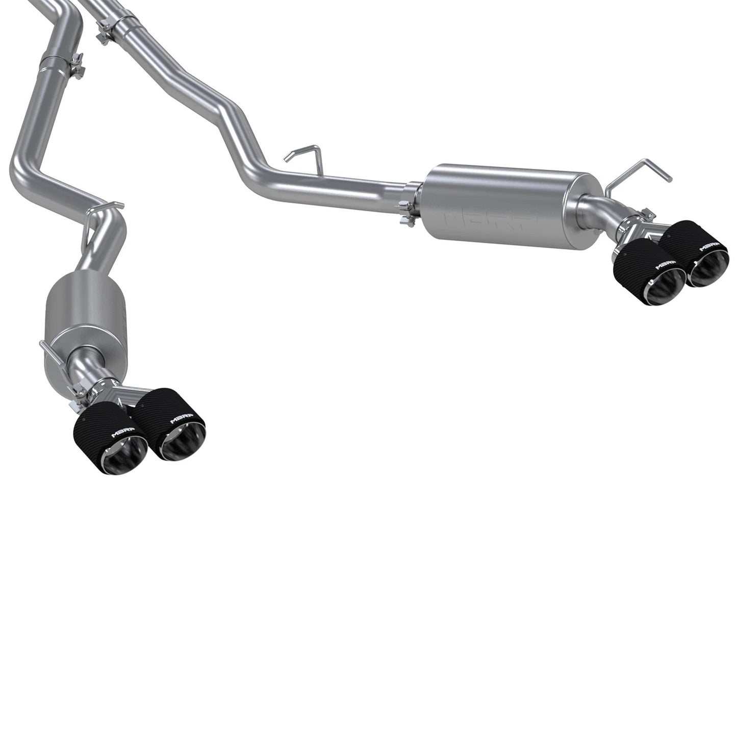 MBRP 2.5in Cat-Back Dual Rear Exit Exhaust w/ Carbon Fiber Tips | Ford Explorer ST 20-21 (S52053CF)