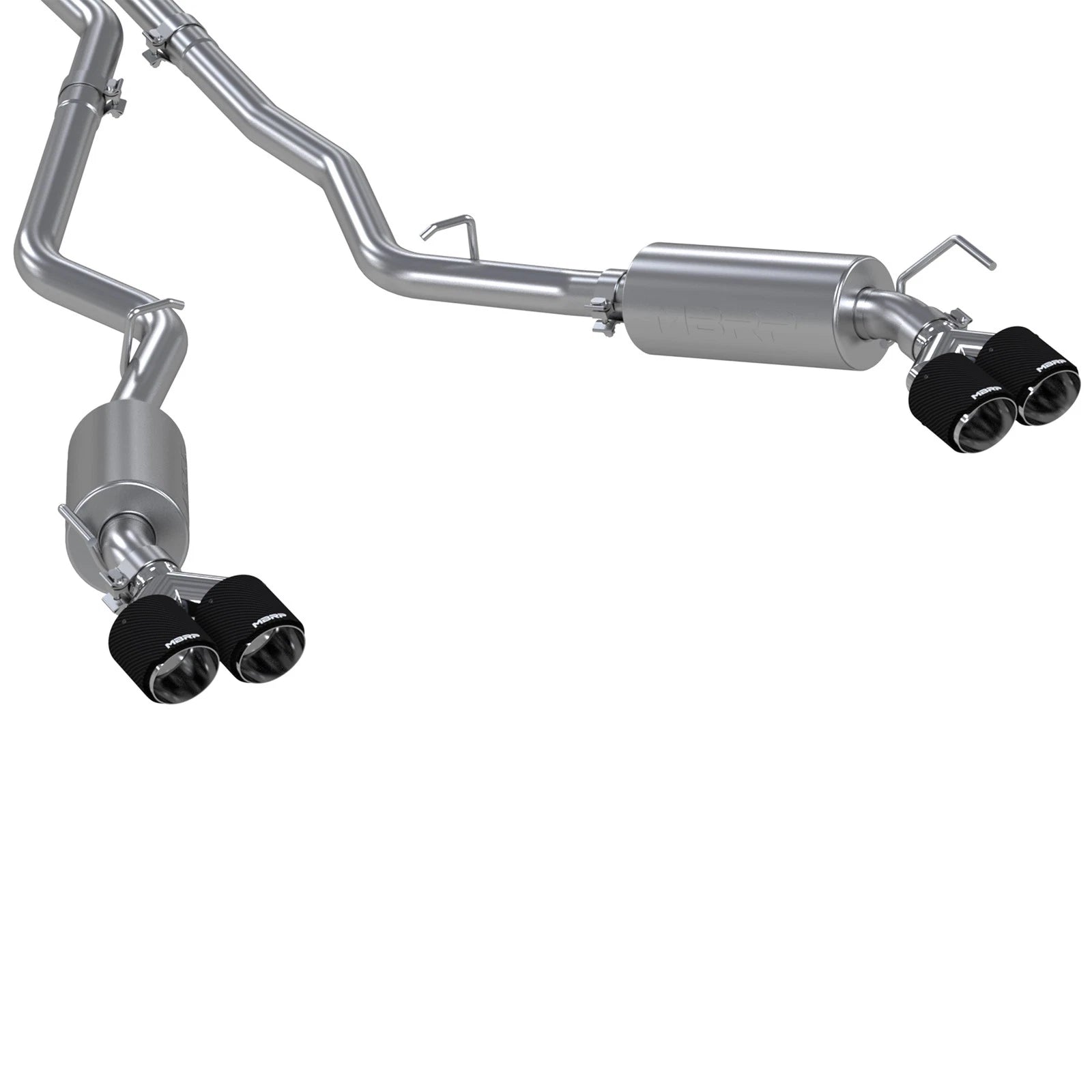MBRP 2.5in Cat-Back Dual Rear Exit Exhaust w/ Carbon Fiber Tips | Ford Explorer ST 20-21 (S52053CF)