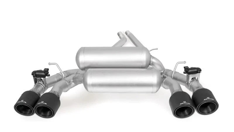 Remus 2018 BMW M2 Competition F87N (S55B30 w/GPF) Axle Back Exhaust w/Black Chrome Tail Pipe Set