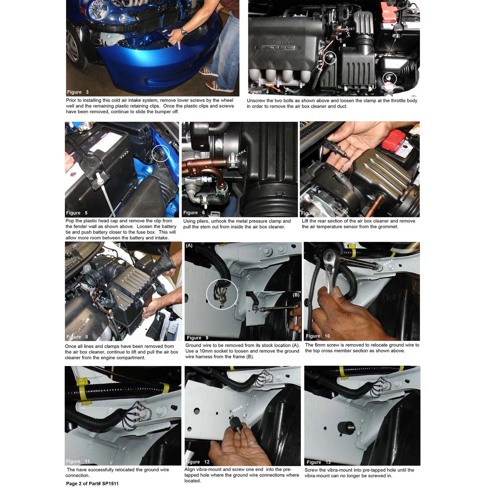 Injen Cold Air Intake System | 2007 - 2008 Honda Fit (SP1511)