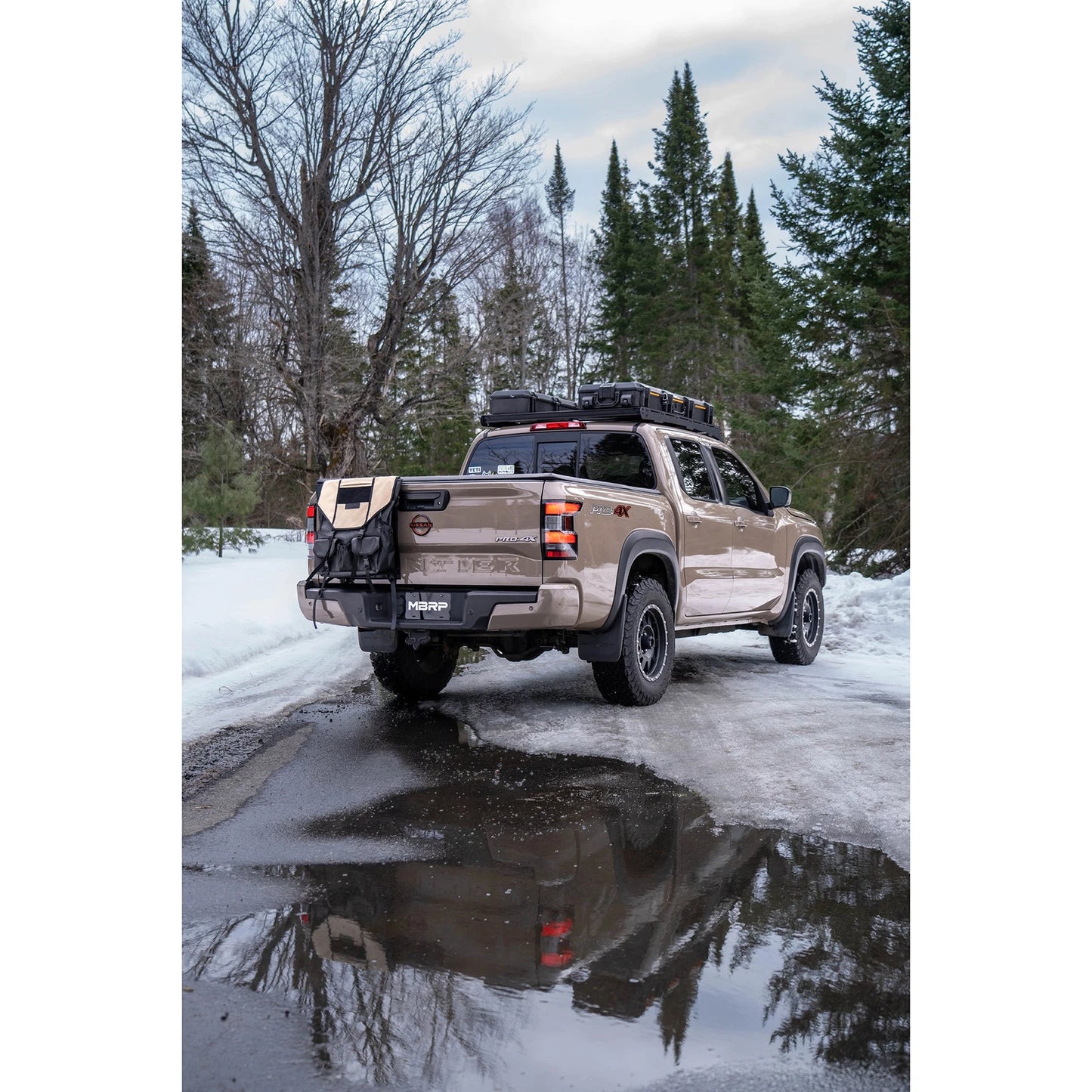 MBRP 3in Tip 3in Cat Back Turndown Exit Street Profile | Nissan Frontier (22-23) 3.8L (S5409AL)