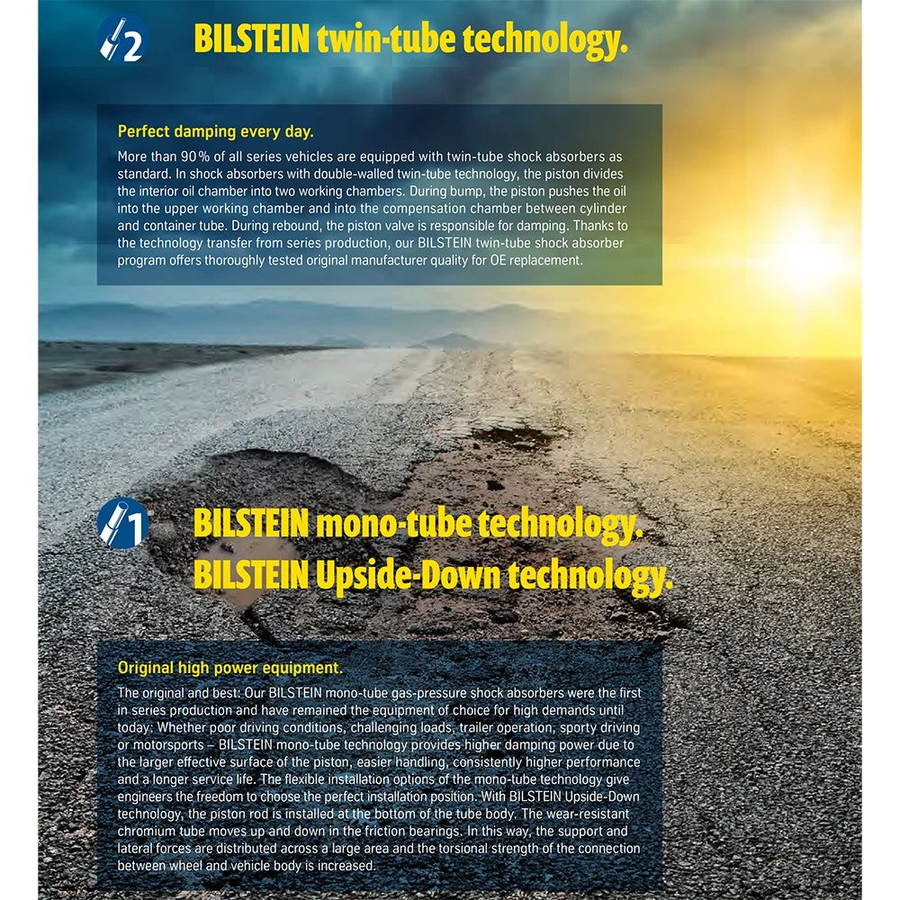 Bilstein B4 OE Replacement Suspension Shock Absorber for 2014-2018 BMW X5