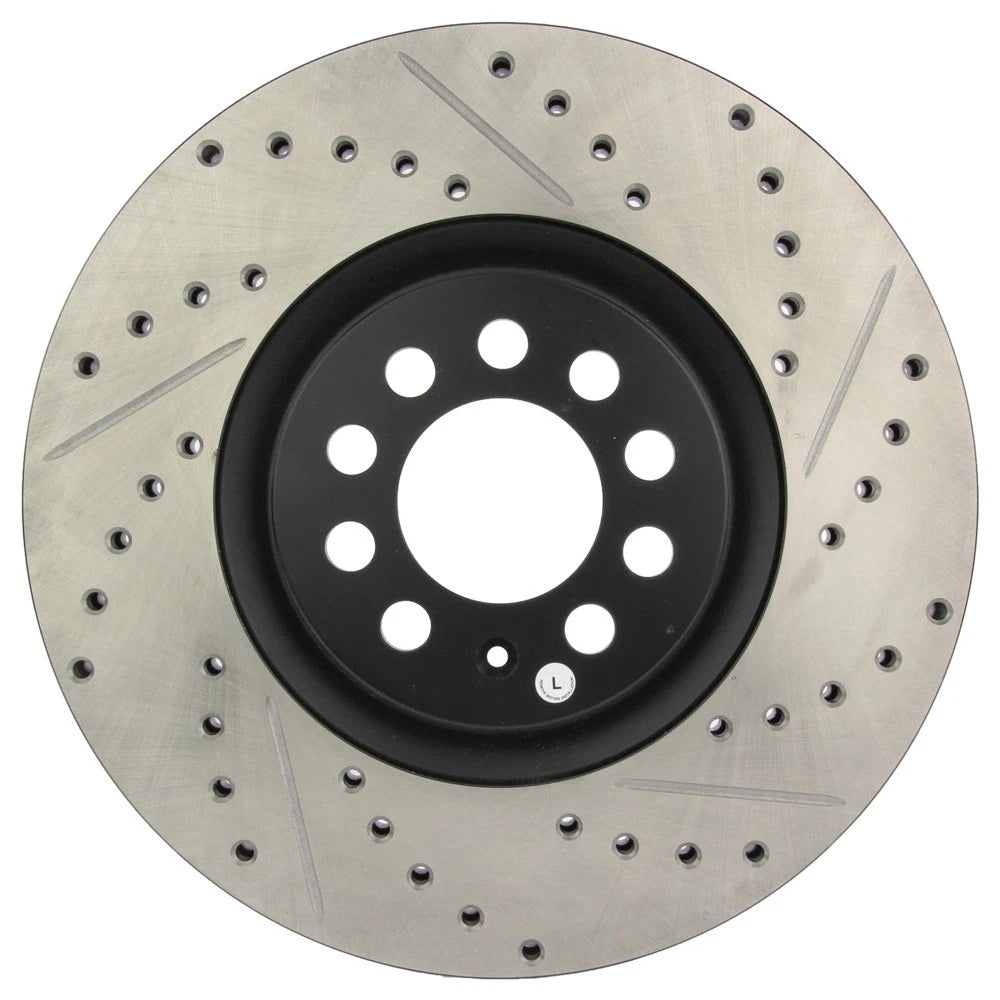 StopTech 127.33062L Front Left Drilled Brake Rotor for 00-03 S3 / 99-07 Audi TT