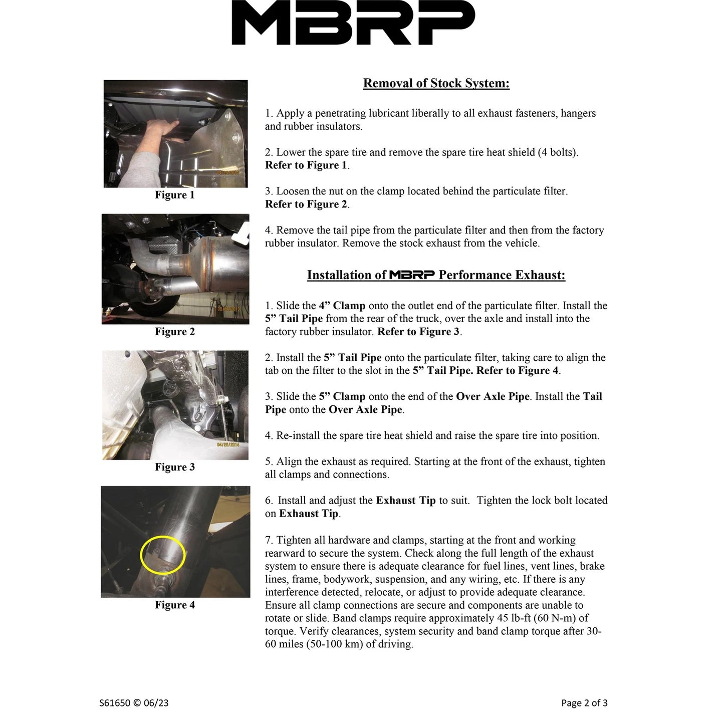 MBRP 5in Filter Back Single Side Exit T409 | Ram 2500/3500 Cummins 6.7L (13-18) (S61650409)