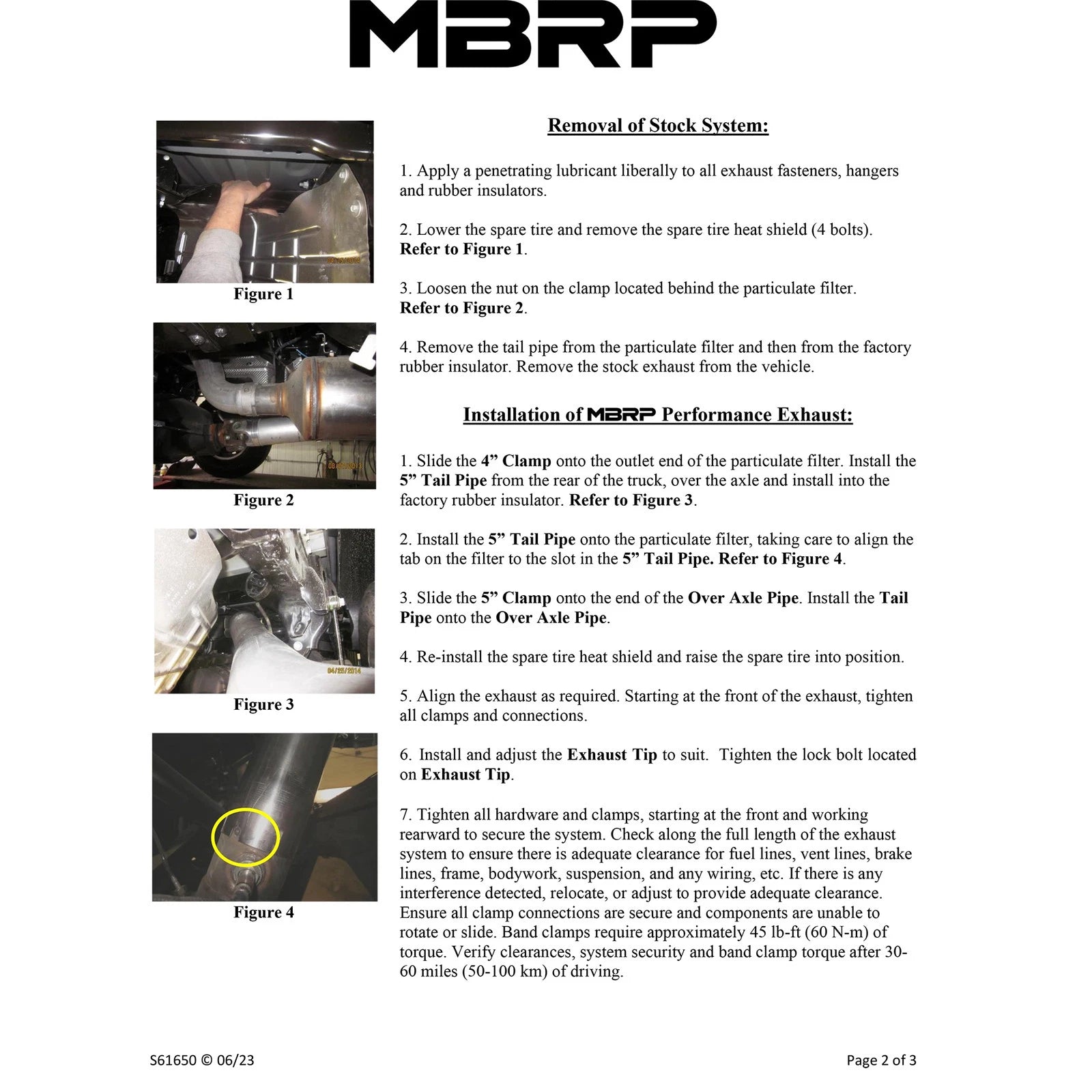 MBRP 5in Filter Back Single Side Exit T409 | Ram 2500/3500 Cummins 6.7L (13-18) (S61650409)