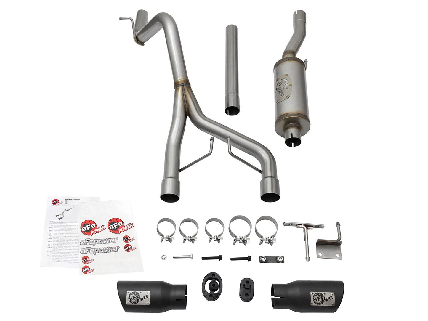 aFe Rebel 2.5in 409 SS D&S Cat-Back Exhaust Jeep Wrangler 3.6/3.8L (07-15) (49-48056-B)