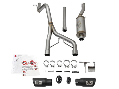 aFe Rebel 2.5in 409 SS D&S Cat-Back Exhaust Jeep Wrangler 3.6/3.8L (07-15) (49-48056-B)