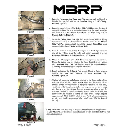 MBRP 2.5in D&S Dual Split Rear Exhaust | Chevrolet/GMC 1500 Classic (03-07) (S5016AL)