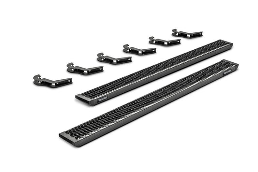 N-Fab Growler Fleet 15-19 Ford F-150 / 17-19 F-250/F-350 Crew Cab - Cab Length - Tex. Black