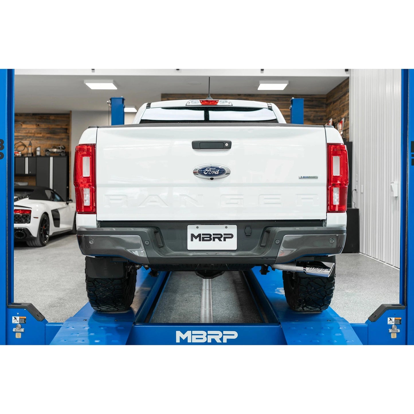MBRP 3in AL Cat-Back Single Side Exit w/ 4in OD Tip | Ford Ranger Ecoboost 2.3L (19) (S5227AL)