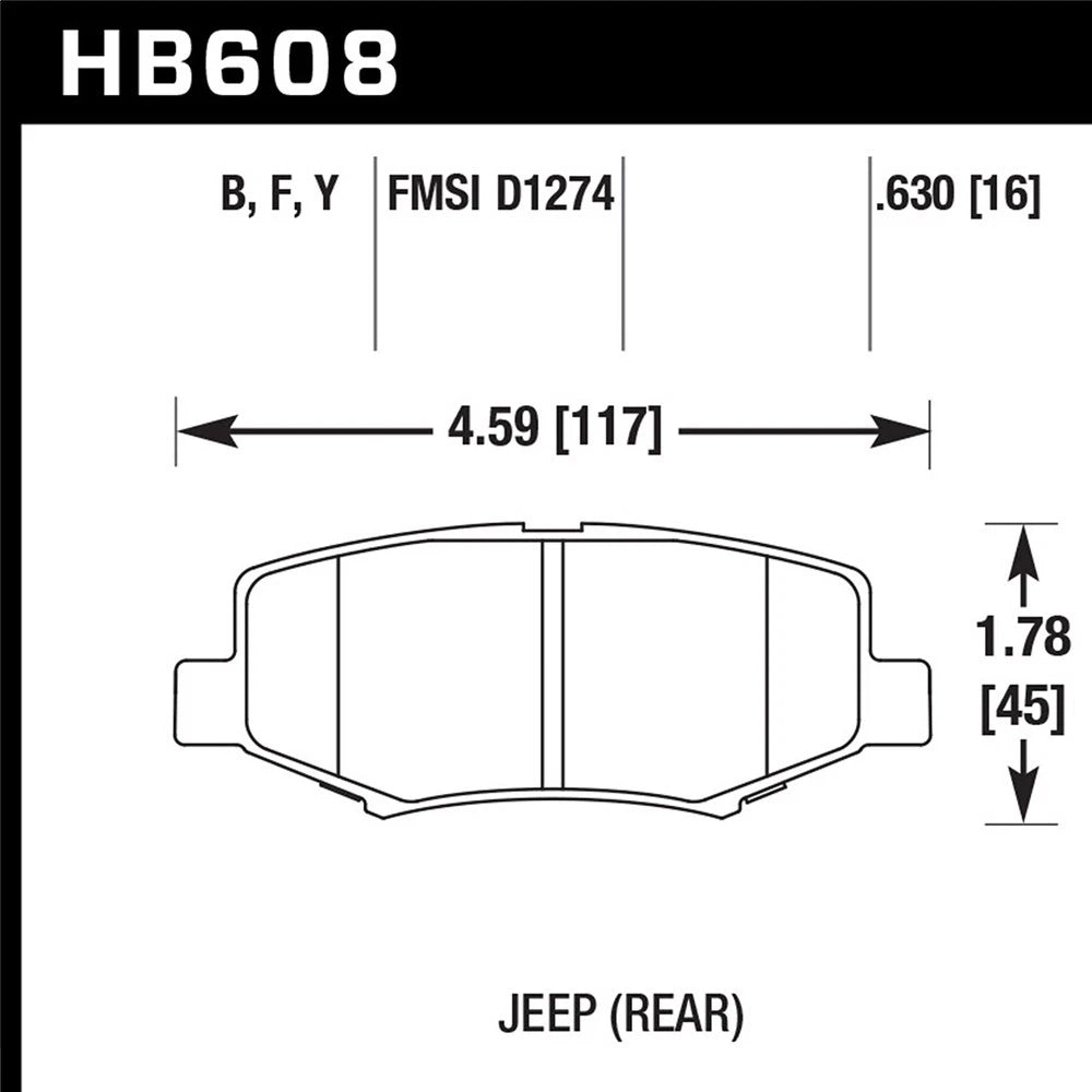 Hawk HPS Street Brake Pads | HB608F.630