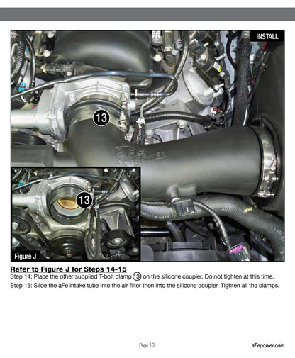 aFe Power 13-15 Chevrolet Camaro SS V8-6.2L Pro DRY S Cold Air Intake (51-74204)