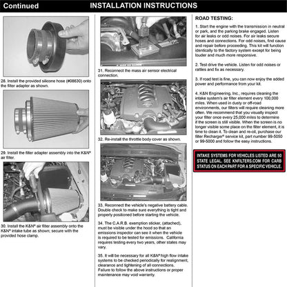 K&N Performance Intake Kit | Nissan Titan/Pathfinder V8-5.6L (57-6012)