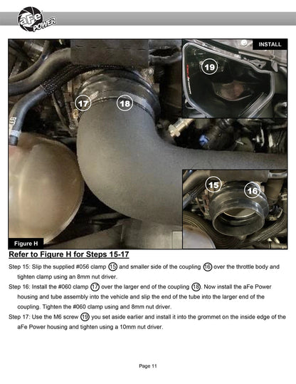 aFe Magnum FORCE Stage-2 Cold Air Intake w/ Pro Dry S | Ford Mustang (18-19) (54-13039R)