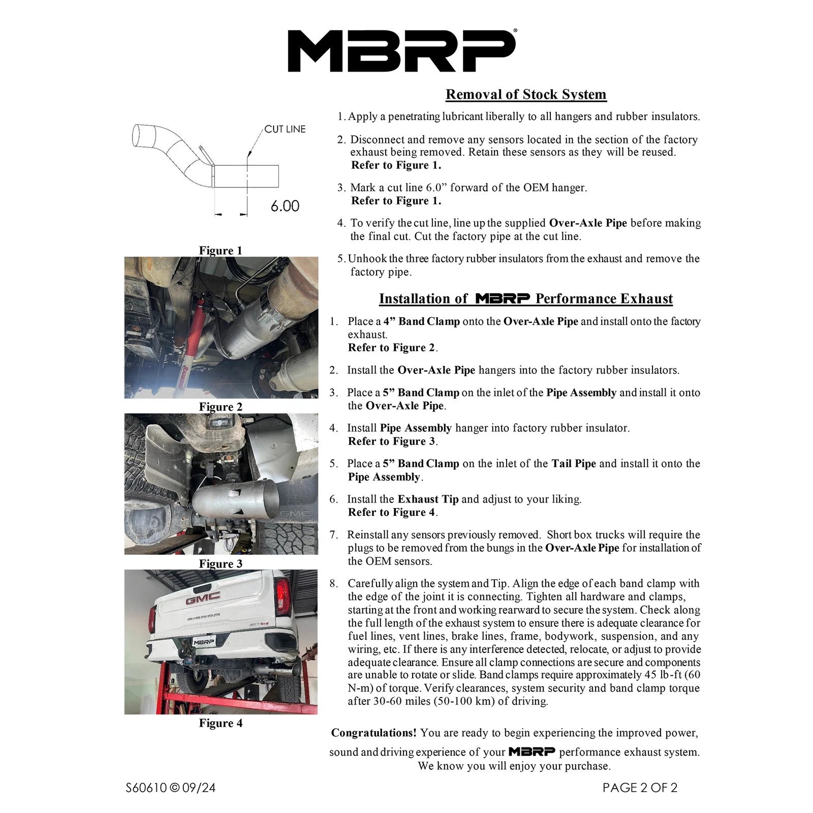 MBRP Armor Plus SS Exhaust | Silverado 20-23 6.6L 5in DPF Back (S60610409)