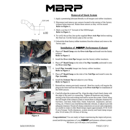 MBRP Armor Plus SS Exhaust | Silverado 20-23 6.6L 5in DPF Back (S60610409)