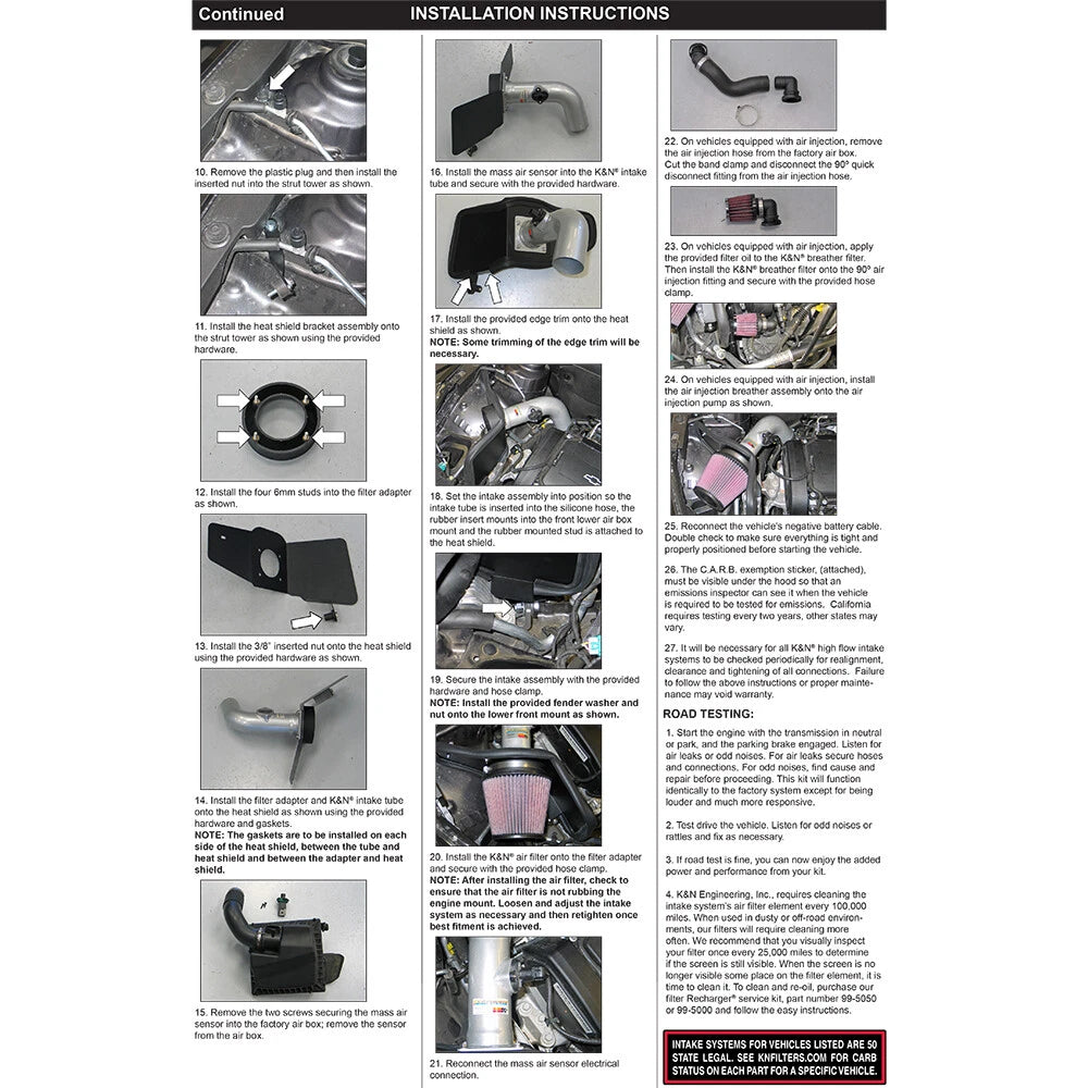 K&N Engineering Typhoon Performance Intake: Chevrolet Cruze 1.8L L4 2011