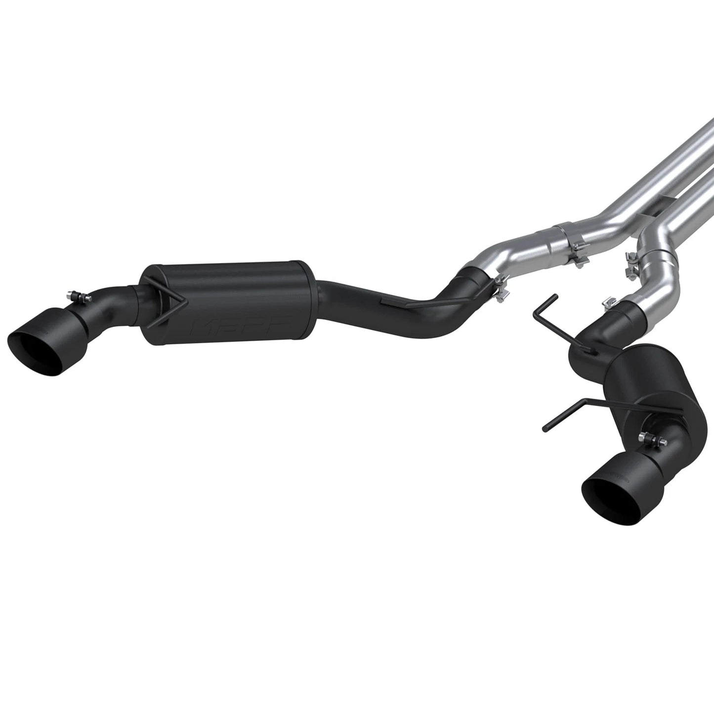 MBRP 3" Cat Back D&S Dual Split Street | Ford Mustang GT 15-17 (S7277BLK)