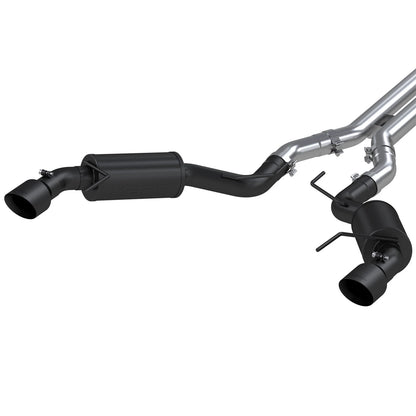 MBRP 3" Cat Back D&S Dual Split Street | Ford Mustang GT 15-17 (S7277BLK)