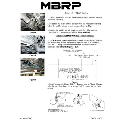 MBRP 6.7L D&S Exhaust System | Dodge Ram 2500/3500 03-10 (S6130BLK)