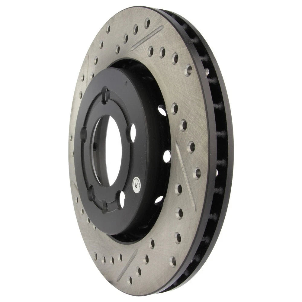 StopTech 127.33069R Rear Right Drilled Brake Rotor for 00-06 TT / 02-06 VW Golf
