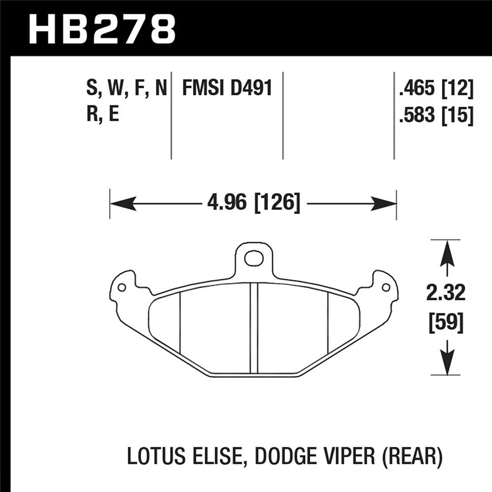 Hawk HPS Street Brake Pads | HB278F.583