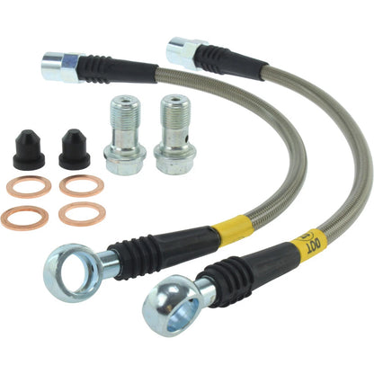 StopTech 950.33502 Rear Braided Brake Line Kit for 1996-09 Audi A4 / 2004-09 S4