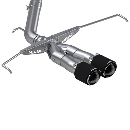 MBRP 3" Armor Pro D&S Cat-Back w/ CF Tips | Hyundai Veloster Turbo (S47053CF)
