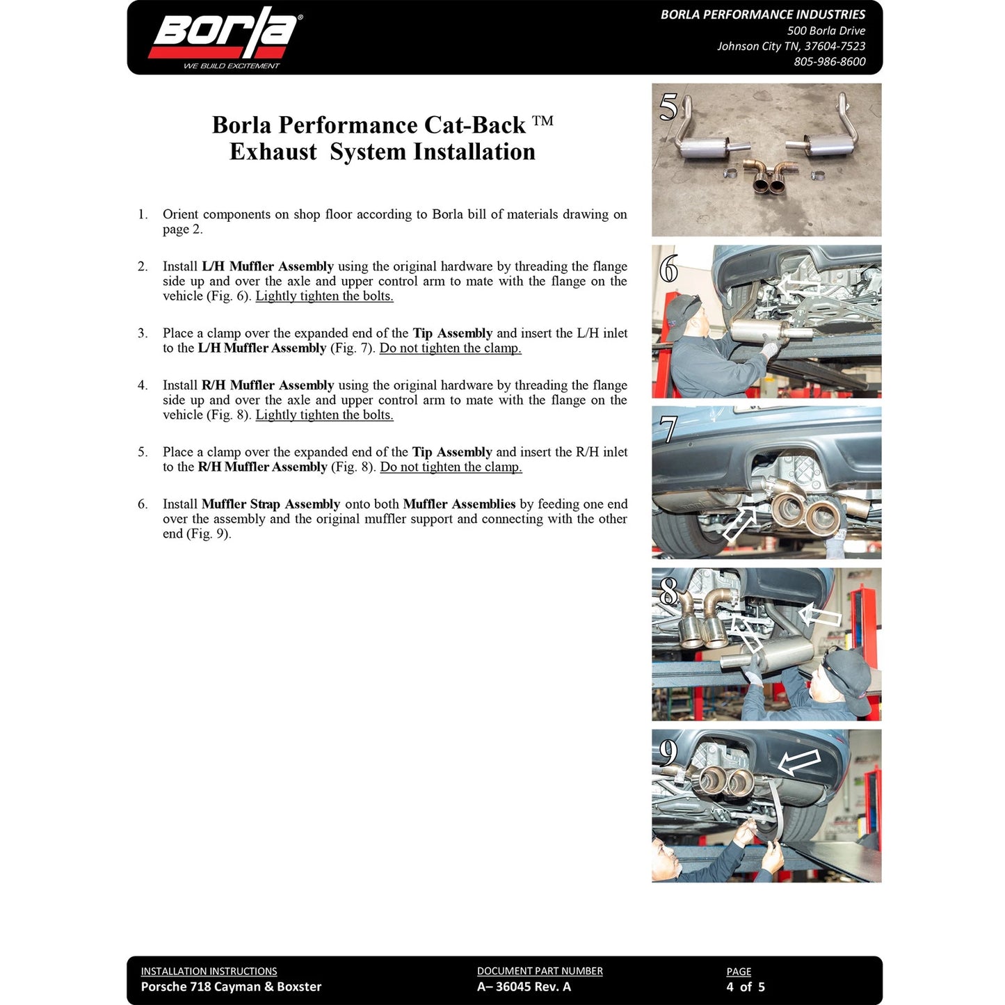 Borla 2.25" S-Type Exhaust | Porsche Cayman/Boxster 718 (17-22) (140817)