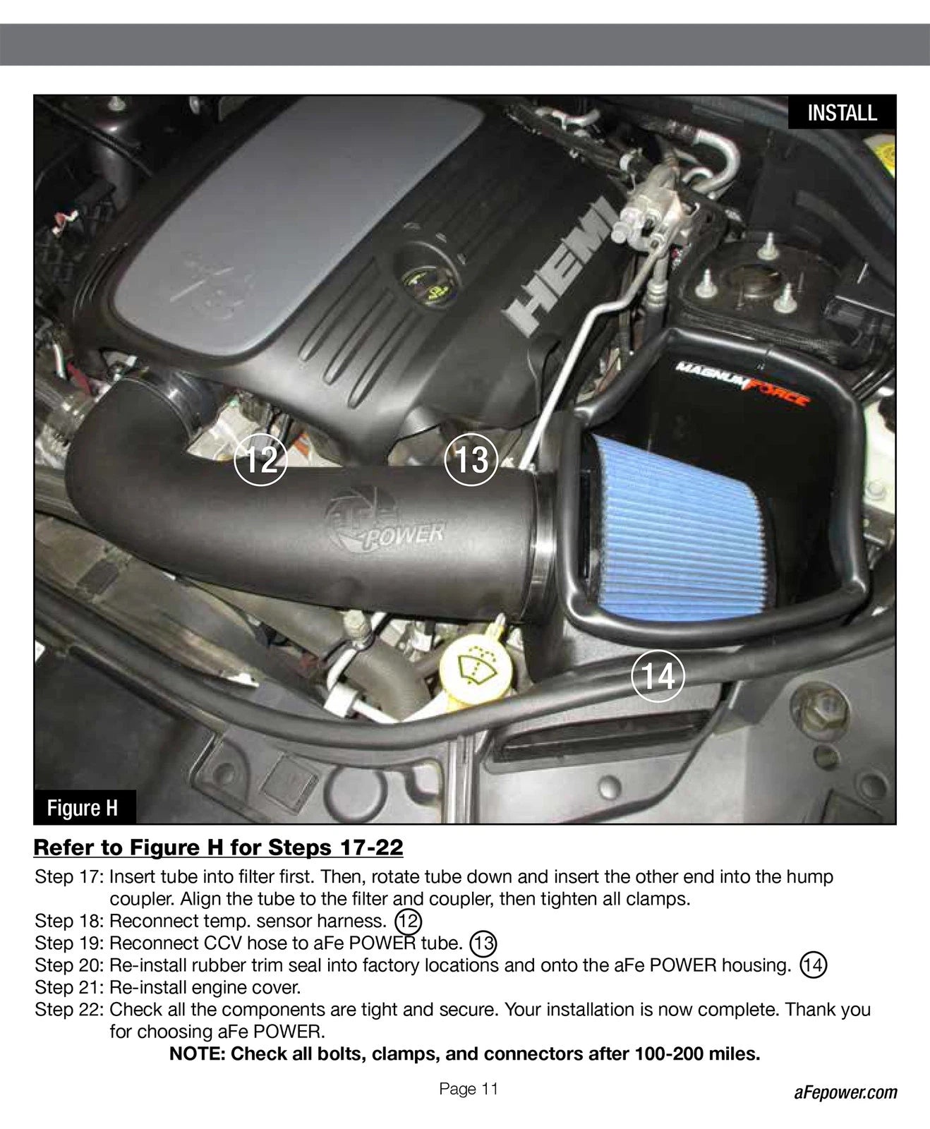 aFe Magnum FORCE Stage-2 Cold Air Intake Jeep Grand Cherokee 11-19 V6/V8 (54-13023R)