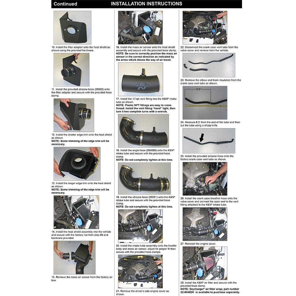 K&N AirCharger Performance Intake | Pontiac G8 (08-09) (63-3072)