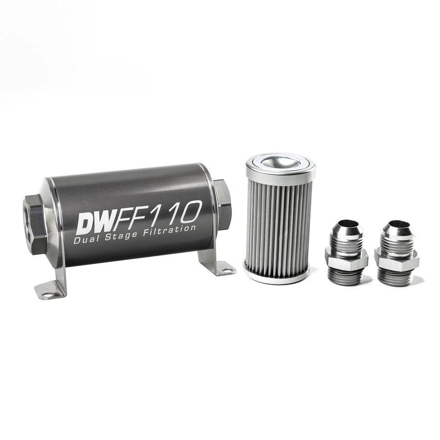 DeatschWerks Universal 10 Micron 110mm Fuel Filter (8-03-110-010K-10/-38/-516/-6/-8)