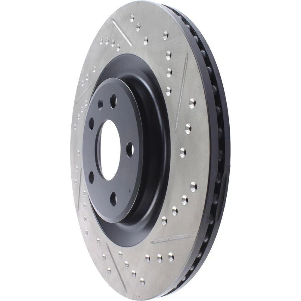 StopTech 127.33137L Rear Left Drilled Brake Rotor for 2010-19 S4 / 2015-20 Macan