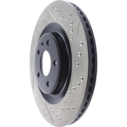 StopTech 127.33137L Rear Left Drilled Brake Rotor for 2010-19 S4 / 2015-20 Macan