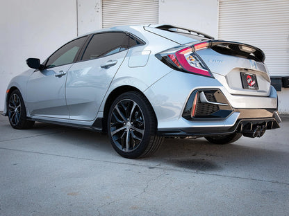 aFe Takeda 2-1/2in SS Axle-Back Exhaust w/ Blue Flame Tip | Honda Civic 17-21 (49-36625-L)