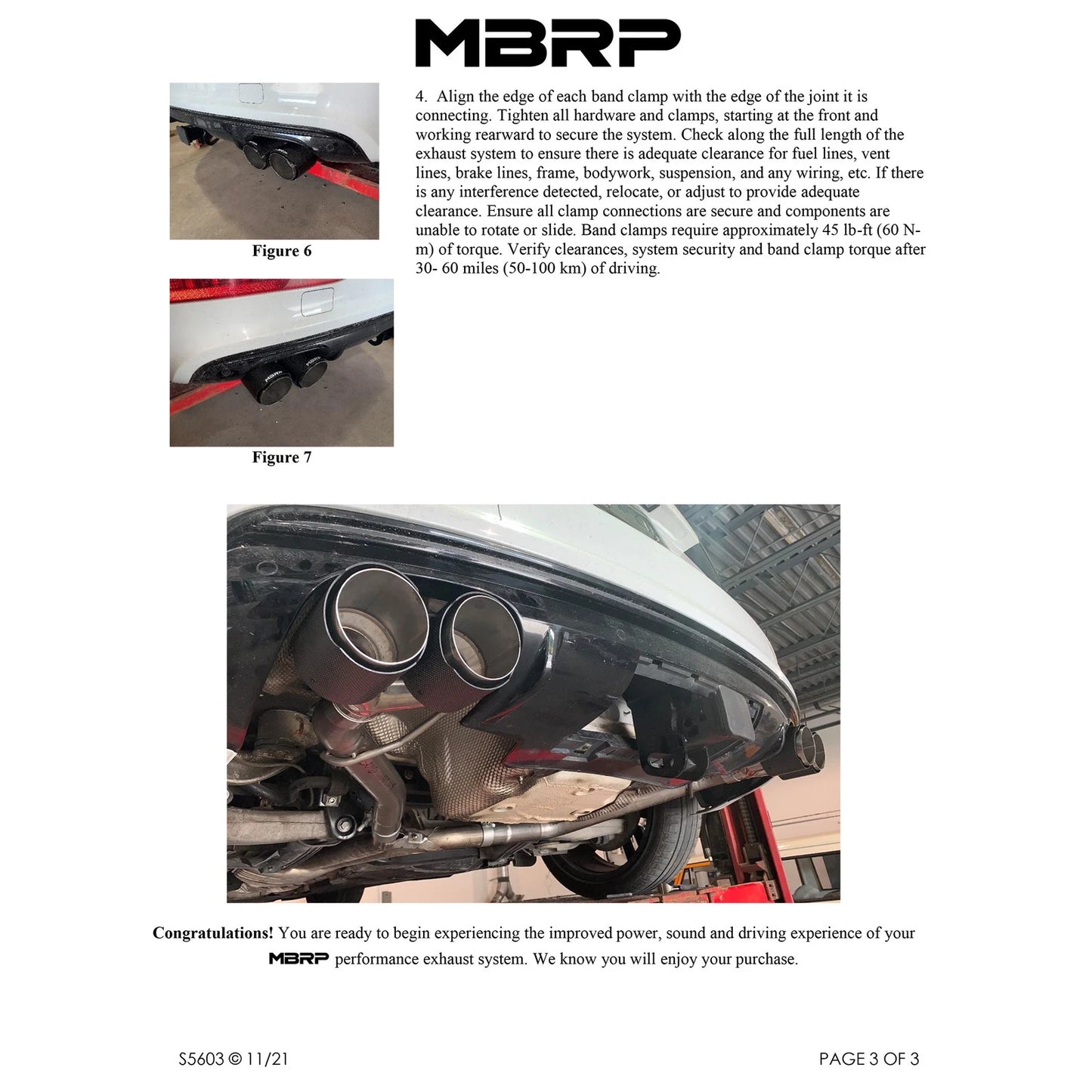 MBRP 2.5in D&S Axle-Back Exhaust | Audi SQ5 B8 (14-17) (S56033CF)