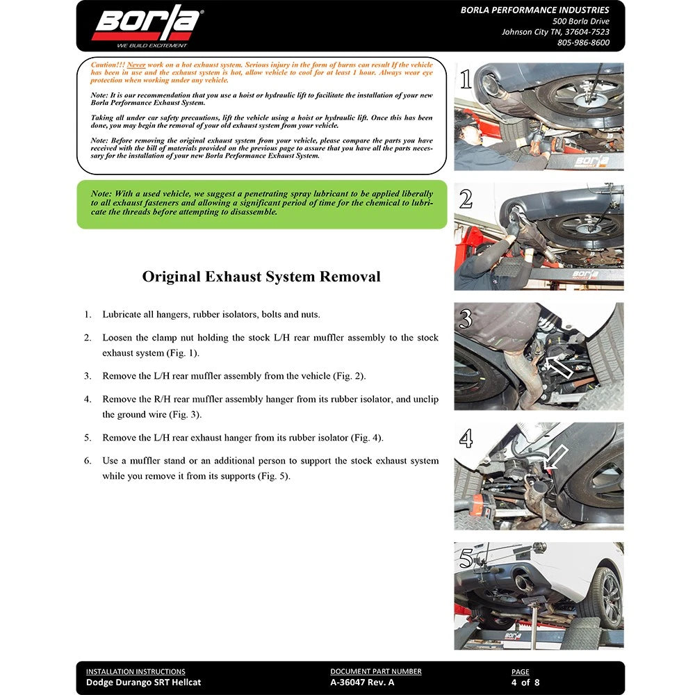 Borla Cat-Back Exhaust System - ATAK | 2018-2020 Dodge Durango SRT 6.4L (140792)
