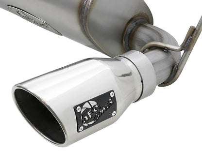aFe 2.5in 409 SS Axle-Back Exhaust | Jeep Wrangler JK V6 3.6/3.8L (07+) (49-48061-P)