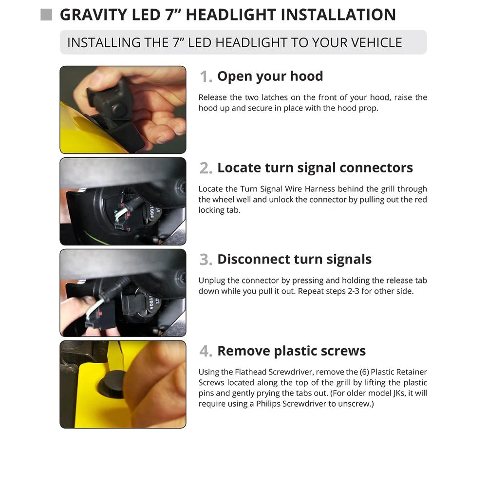 KC HiLiTES 07-18 Jeep JK 7in. Gravity LED Headlights | Jeep JK (42351)