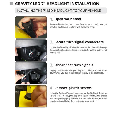 KC HiLiTES 07-18 Jeep JK 7in. Gravity LED Headlights | Jeep JK (42351)